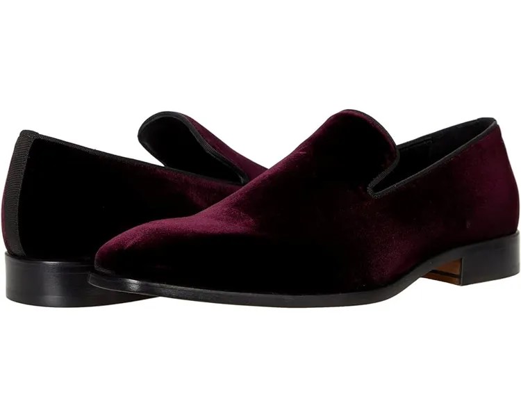 Лоферы Massimo Matteo Italian Velvet Slip-On, бордовый