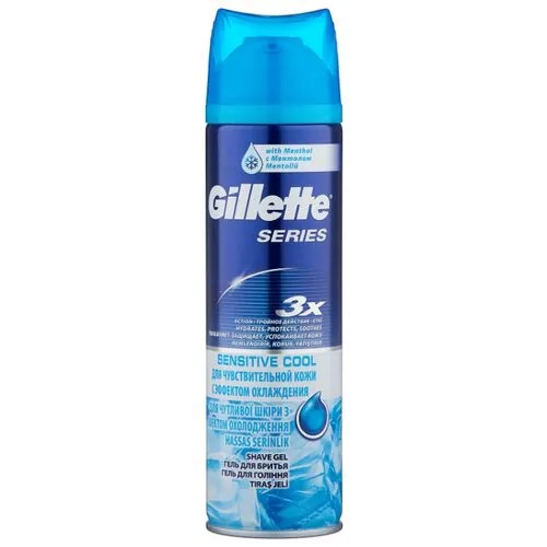 Гель для бритья Series Охлаждающий Gillette, 200 мл