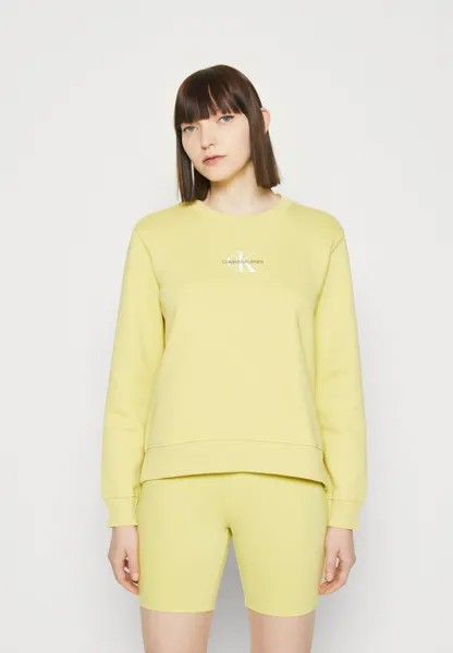 Толстовка MONOLOGUE REGULAR CREWNECK Calvin Klein Jeans, желтый песочный
