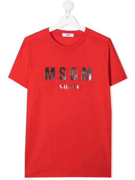 MSGM Kids футболка с логотипом