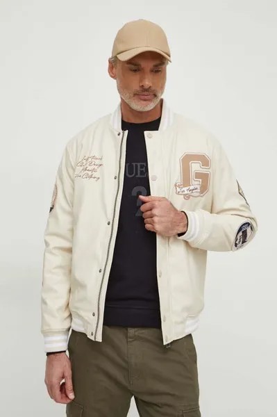 Куртка бомбер Guess, бежевый