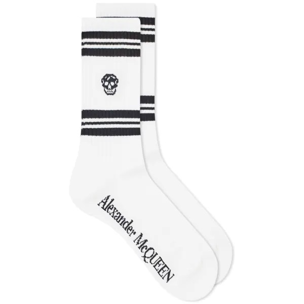 Носки Alexander McQueen Sport Stripe Skull Sock