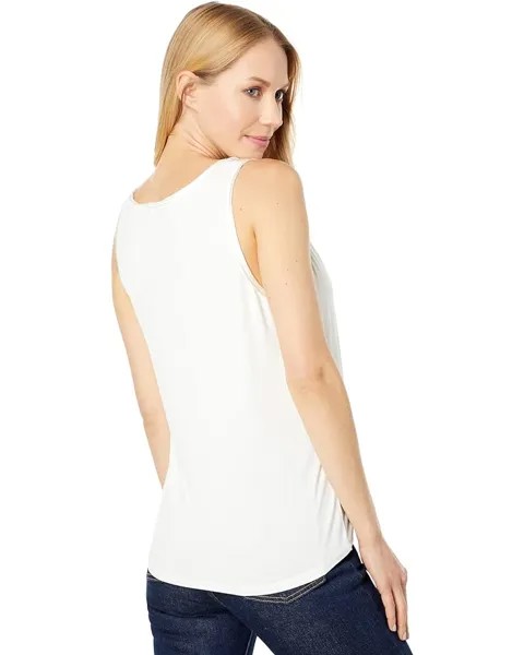 Топ 1.STATE Mixed Media Scoop Neck Tank Top, цвет New Ivory