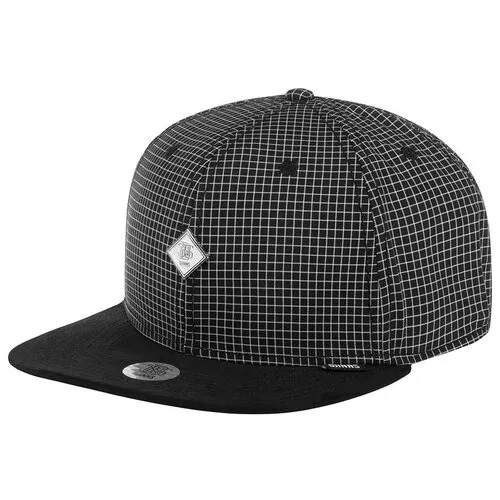 Бейсболка DJINNS арт. 6-PANEL SNAPBACK Needle Check Plate (черный), размер UNI