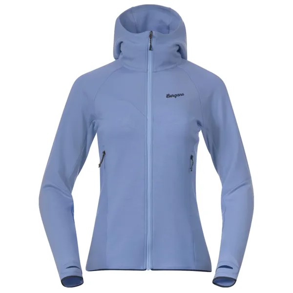 Куртка из мериноса Bergans Women's Tind Merino Hood, цвет Blueberry Milk
