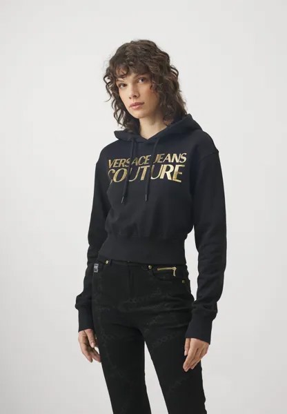 Толстовка Versace Jeans Couture THICK FOIL LOGO, цвет black/gold