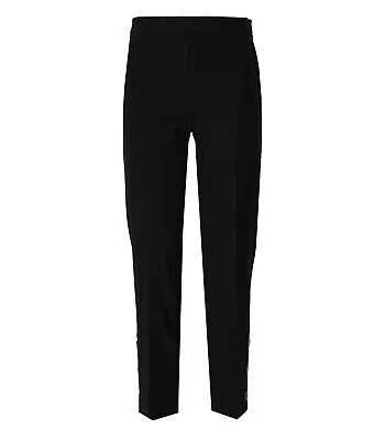 Женские черные укороченные брюки Twinset с пуговицами