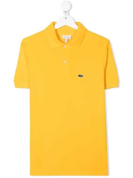 Lacoste Kids рубашка поло с вышитым логотипом