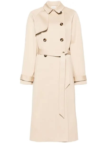 Claudie Pierlot хлопковый тренчкот, нейтральный цвет