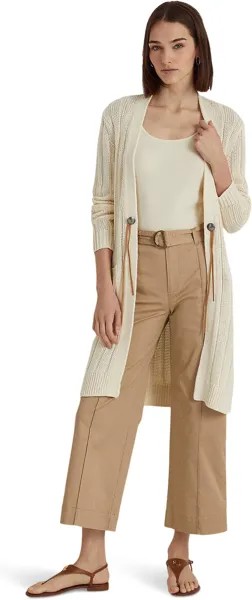 Свитер Petite Cotton-Linen Cardigan LAUREN Ralph Lauren, цвет Natural Cream