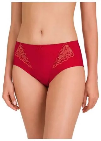Felina Трусы Bolero слипы высокой посадки с кружевными вставками, размер 54, campari