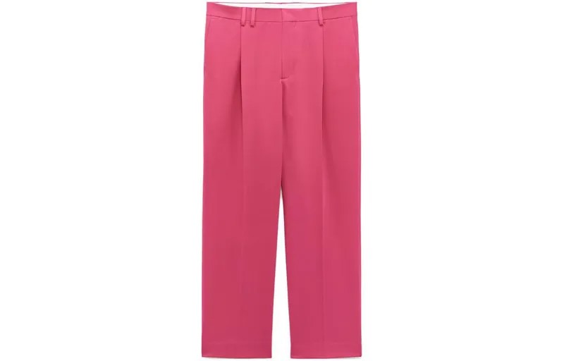 Barbie X Barbie Cobrand Suit Trousers Men Dark Fuchsia Zara, фуксия