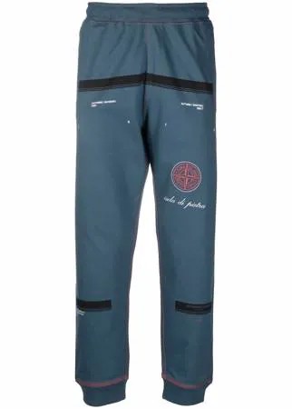 Stone Island спортивные брюки с принтом Compass