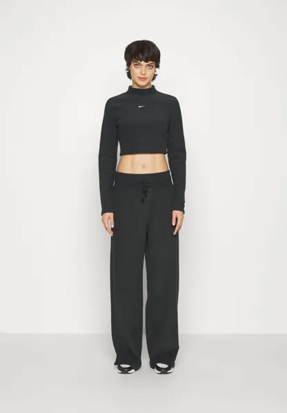 Флисовый свитер Cozy Fleece Crop Nike, черный