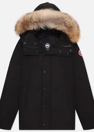 Мужская куртка парка Canada Goose Wyndham, цвет чёрный, размер L