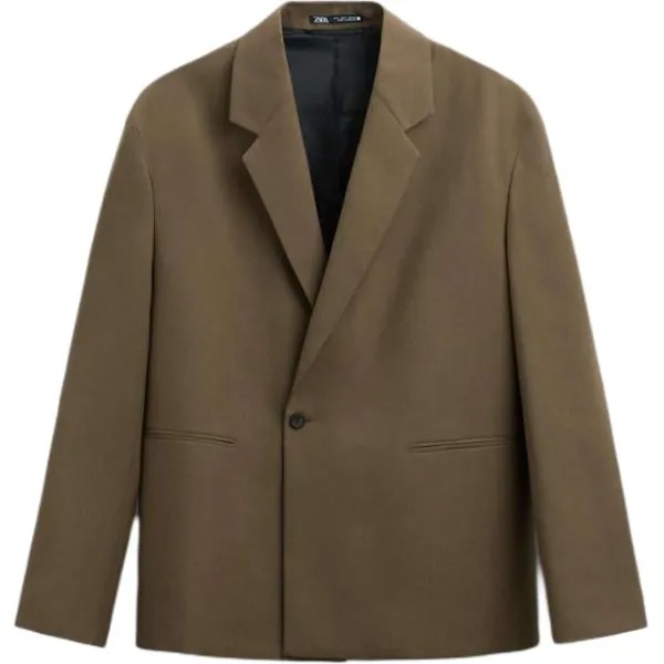 Деловой костюм мужской загар Zara, цвет Tan