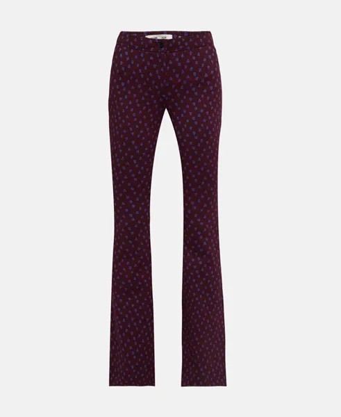 Расклешенные брюки Diane von Furstenberg, пурпурный