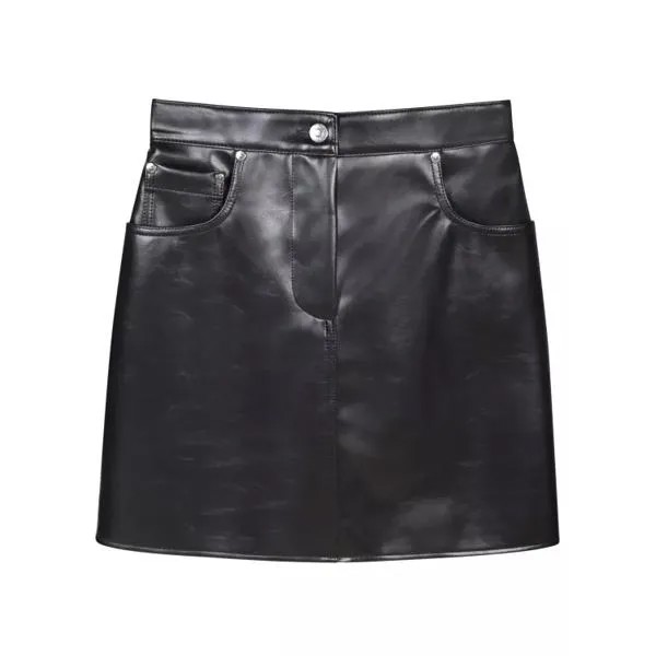 Юбка high waist mini skirt Msgm, черный