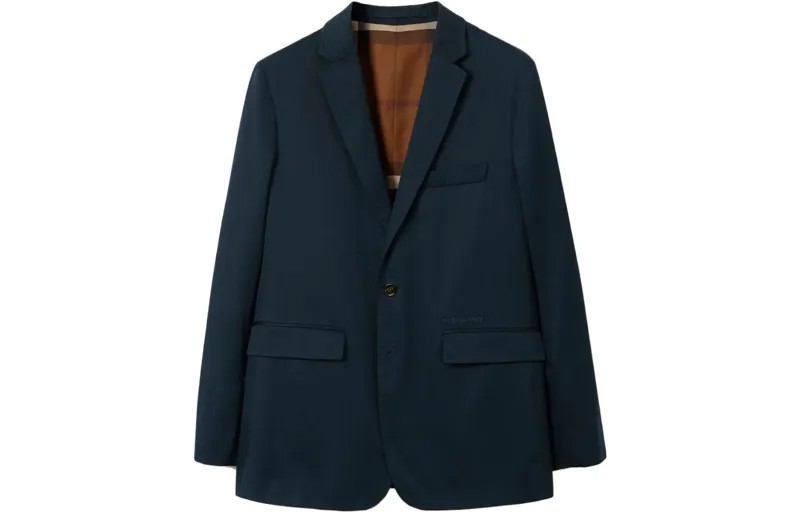 Деловой костюм мужской темно-синий Burberry, темно-синий