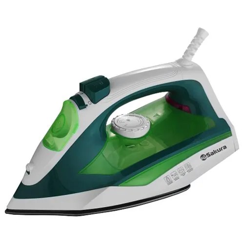 Утюг Sakura SA-3052SBL / SA-3052SGR, зеленый/белый