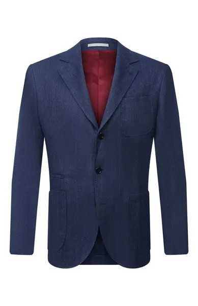 Пиджак изо льна и шерсти Brunello Cucinelli