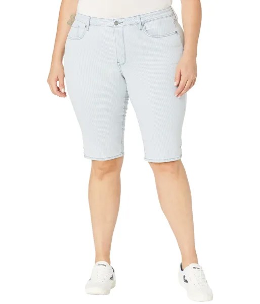 Шорты NYDJ Plus Size, Plus Size Denim Knee Capris in Rena Stripe