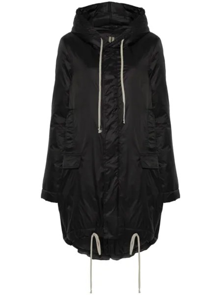 Rick Owens DRKSHDW парка с рыбьим хвостом, черный
