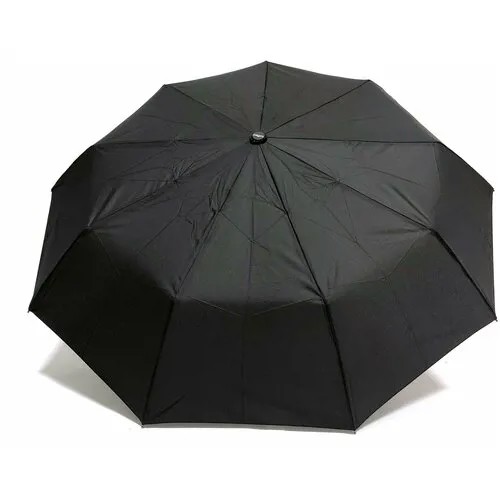 Смарт-зонт полуавтомат, 3 сложения, купол 100 см., 26 спиц, черный