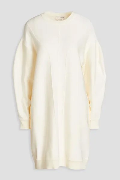 Мини-платье из смесовой шерсти Alexander Mcqueen, слоновая кость