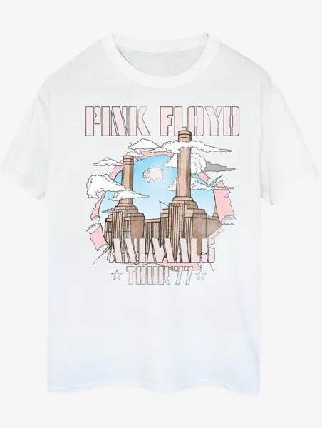 NW2 Pink Floyd Animal Factory Взрослая белая футболка с принтом George., белый