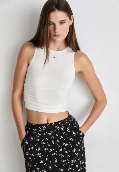 Топ GATHERING TANK Tommy Jeans, цвет white