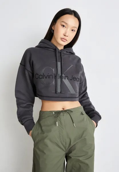 Толстовка HERO MONOLOGO SHORT HOODIE Calvin Klein Jeans, черный