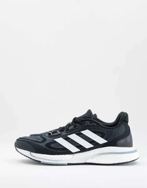 Черные кроссовки adidas Running Supernova + adidas performance
