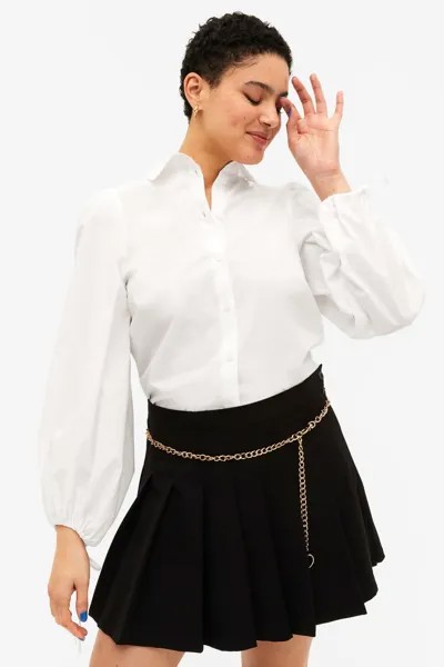 Рубашка женская Monki 1135734001 белая L (доставка из-за рубежа)