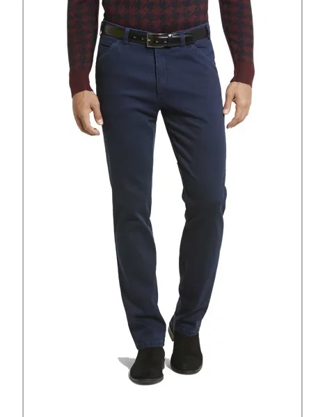 Тканевые брюки Meyer Stoff Schmale Slim Chicago, морской