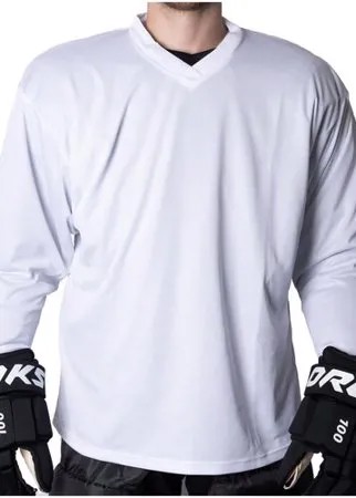 Хоккейный свитер (джерси) взрослый OROKS, размер: M, белый OROKS Х Декатлон