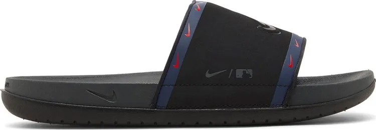 Сандалии Nike MLB x OffCourt Slide 'Atlanta Braves', черный