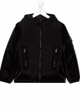 Stone Island Junior куртка на молнии с капюшоном