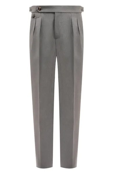 Брюки из хлопка и шерсти Brunello Cucinelli