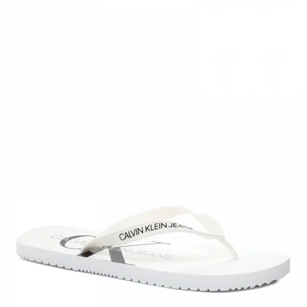 Мужские сланцы CALVIN KLEIN JEANS FLIP FLOP MONOGRAM YM0YM00055 цв. белый 40 EU