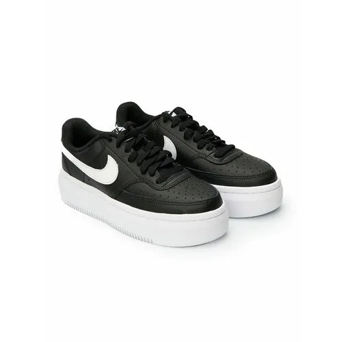 Кеды NIKE Nike Court Vision Alta Leather, размер 6,5 US, черный, белый