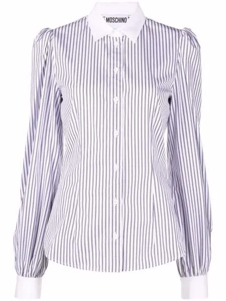 Moschino полосатая рубашка на пуговицах