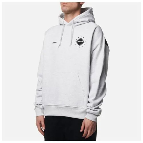 Мужская толстовка F.C. Real Bristol Big Logo Team Hoodie серый, Размер S