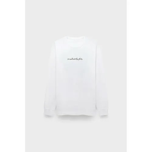 Лонгслив Maharishi 5243 thar dragon l/s t-shirt, размер 48, белый