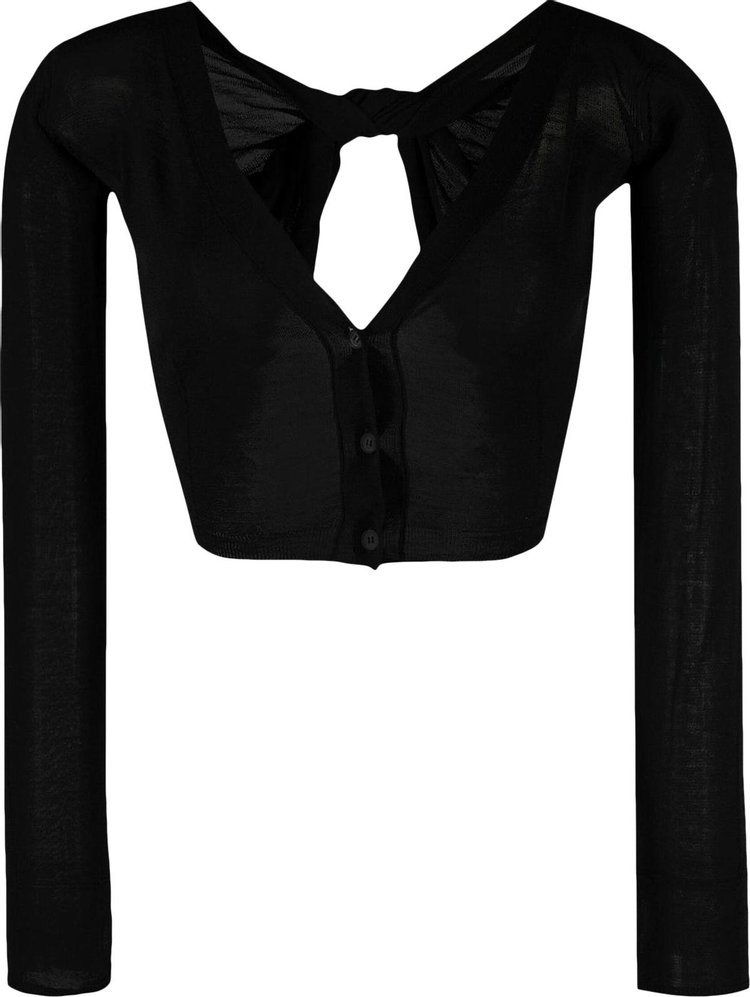 Кардиган Jacquemus Le Cardigan Soli 'Black', черный