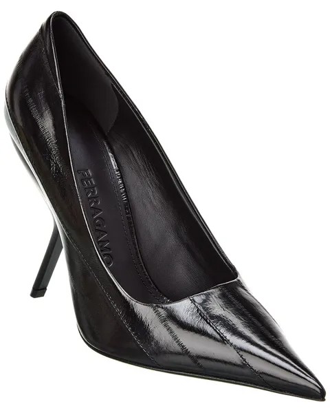 Атласные туфли Ferragamo Erica X5 Salvatore Ferragamo, черный