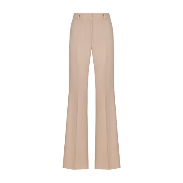 Брюки клеш Valentino Wool, бежевый