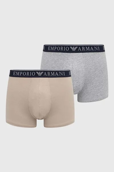 Боксеры , 2 пары Emporio Armani Underwear, мультиколор