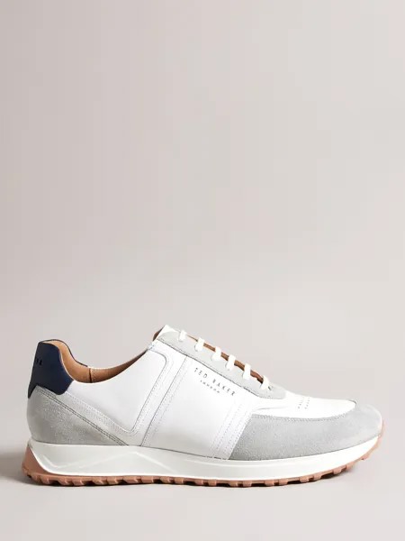 Кожаные кроссовки с цветными блоками Ted Baker Frayney, темно-синие