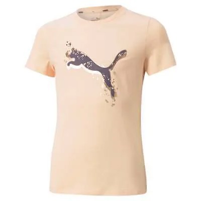 Повседневные топы Puma Alpha с круглым вырезом и короткими рукавами для девочек, размер XS, 58923